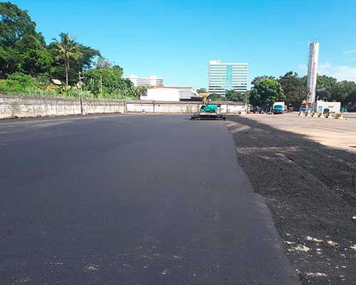 Asfalto em patios de empresas em campo grande