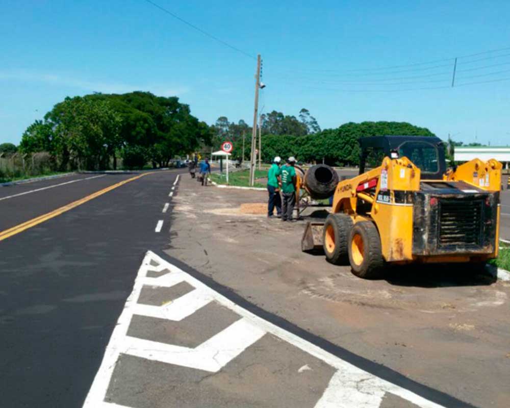 Asfalto detran campo grande